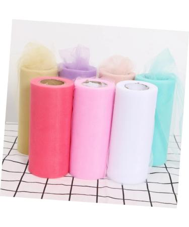 Abaodam 3pcs 25 White Wedding Dresses for Bride Netting Fabric Spool Tulle Craft Chair Pastel Baby Ribbon - Buy Online on GoSupps.com