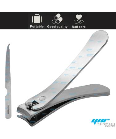 Nail Clippers - YNR England Large Toe Nail Clippers for Thick Nails with Wide Jaw Opening Sharp Curved Blade Fingernail Clippers Heavy Duty Nail Cutter Trimmer for Men Seniors with Nail File - Buy Online on GoSupps.com