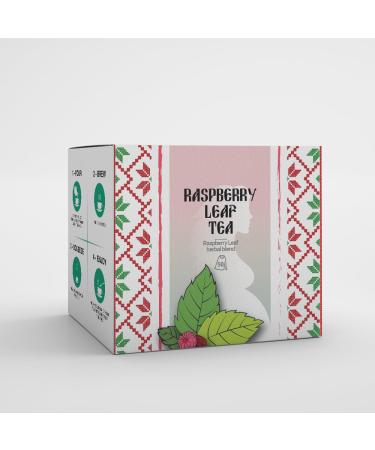 Raspberry Leaf & Peppermint Tea by Amelia Rose | 50 Tea Bags | Pregnancy tea | Expectant mothers tea | Caffeine free herbal tea