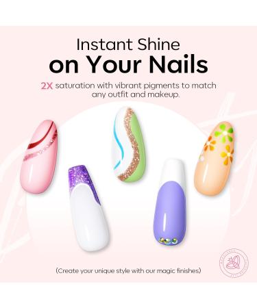 Modelones Gel Nail Polish 36 Colors All Seasons Holiday Gel Polish with Glossy & Matte Top Coat Base Coat Starter Kit Soak Off U V Gel Nail Kit Nail Art Starter Kit Beauty Gifts Set Box Pink - Buy Online on GoSupps.com