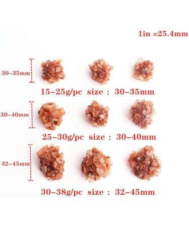 Natural Crystal Rough Crystal Natural Orange Aragonite Quartz Crystal Rough Stone Cluster Nepheline Specimen Natural Stones and Minerals (Color : Aragonite 50-70g Size : 5pcs) 5pcs Aragonite 50-70g - Buy Online on GoSupps.com