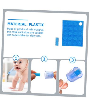 SECFOU 40pcs Nasal Aspirator Filter Cotton Cleaning Sponges - Baby Nose Cleaner Filter Replacement - Blue Nose Sucker Filters for Toddlers & Newborns - Buy Online on GoSupps.com