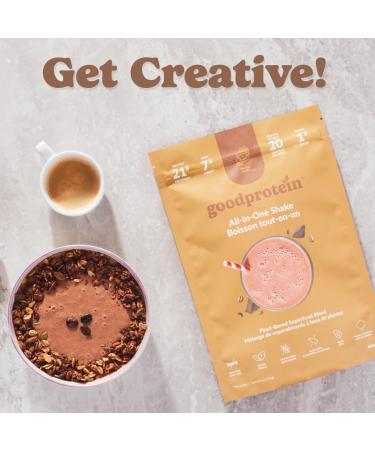 Good Protein Vegan Plant-based Protein Powder 100% Natural Non-GMO Dairy-free Gluten-free Soy-free No Added Sugar and Nothing Artificial. Mocha All-in-One Shake 880 grams Mocha 880 g - Buy Online on GoSupps.com