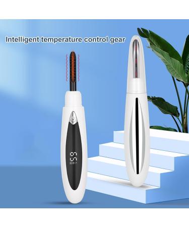 Rechargeable Eyelash Curler - Safe Electric Lash Curler for Women | Rechargeable Electric Eyelash Curler with LED Display Fast Heating Lash Curlers for Dating Traveling Upgraded Eyelashes-white - Buy Online on GoSupps.com