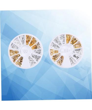 Ipetboom 2 Boxes Nail Accessories Nail Jewelry Nails Decoration Metal Rivet Metal Decor Nail Art Decoration Nail Decorations for Nail Art Nail Rhinestone Gold Trim Assorted 3d Gem - Buy Online on GoSupps.com