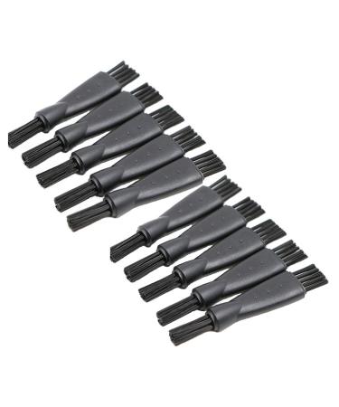 BOZONLI Razor Cleaning Brush Cleaning Brushes for Razor Hair Clipper Brush Replacement 10 Pieces (Black)