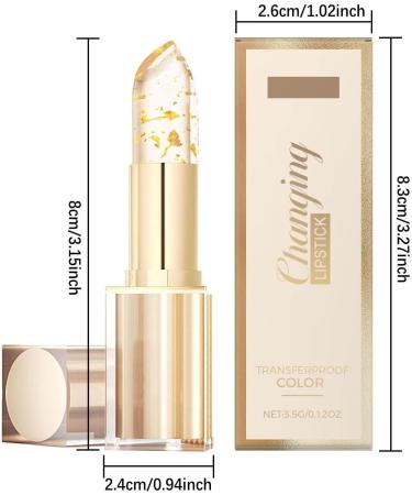  G n rique 2PC Color Changing Lipstick Transferproof Color Changing Lipstick for Women Long Lasting 24 Hours Moisturizing Glossy Shine Lip Gloss Moisturizing Lip Balm - Buy Online on GoSupps.com