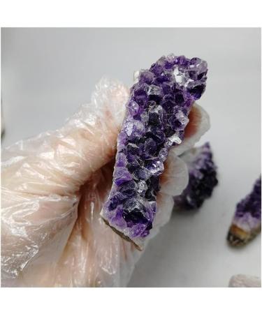 Natural Crystal Rough Crystal Natural Amethyst Crystal Quartz Drusy Geode Cluster Stones Decoration Ornament Purple Feng Shui Stone (Size : 45-60g) - Buy Online on GoSupps.com
