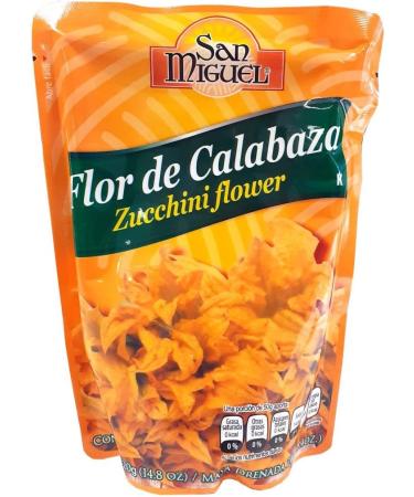 San Miguel Flor De Calabaza Pouch 12 x 420g / Mexican Courgette Zucchini Flowers from Mexico Flowers for Cooking Ready to Eat - Buy Online on GoSupps.com