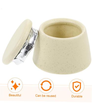 POPETPOP Japanese Manicure Brush Cup Nail Brush Dappen Cup with Lid Ceramic Nail Dish Cup Dappen Dish Nail Cups Manicure Nail Cup Nail Dish Bowl Saucer Cup Ceramics Good Looking - Buy Online on GoSupps.com