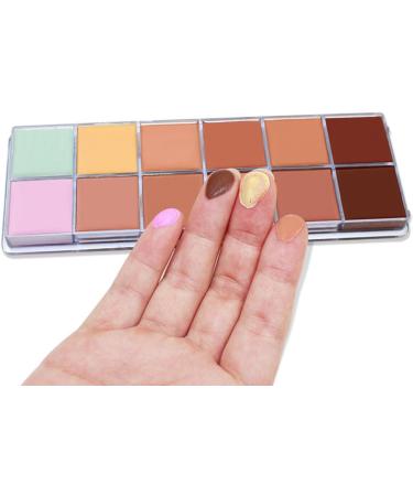 Color Correcting Palette 12 Colors Concealer and Foundation Palette Longlasting Moisturizing Eye Concealer with Brightening Effect Blendable Makeup for Girls and Teens - Buy Online on GoSupps.com