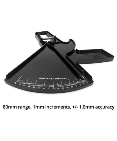 QWORK Caliper K rperfettzange Pr zises K rperfettmessger t f r internationale Nutzer | Fettzange f r Fitness und Gesundheit - Buy Online on GoSupps.com