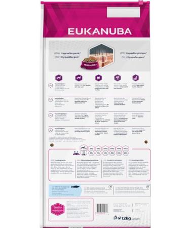 Eukanuba Daily Care Sensitive Skin Dog Food - Hypoallergenic Dry Food with Fish for Dogs - 12 kg Pack - Buy Online on GoSupps.com