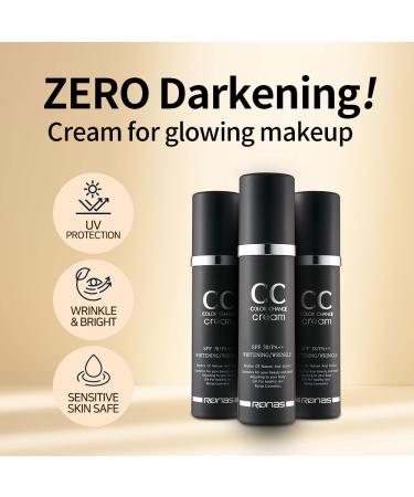 Ronas CC Color Change Cream SPF38 PA+++ | UV Protection Sunscreen Foundation | Korean Aesthetic Cosmetics 1.69 Fl oz - Buy Online on GoSupps.com