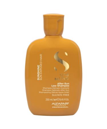Alfaparf Milano Semi di Lino Sunshine Sulfate Free Shampoo - After Sun Shampoo - Chlorine Protection - Sun and Solar Protection - Vegan Formula - For Shiny Silky and Protected Hair