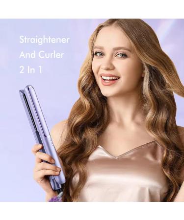 Professional Salon Hair Straightener Flat Iron for Thick Curly Hair - Anti-Scald & Affordable - Perfect Gifts for Women & Friends (Purple - Buy Online on GoSupps.com