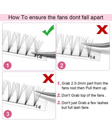 Buy 7D-D 0.07-13 Short Stem Eyelash Extensions | Volume Eyelashes 0.10 C Curl 13mm - International Shipping - Buy Online on GoSupps.com