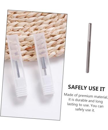 minkissy 1pc Tungsten Steel Grinding Head Nail Polish Grinding Head Carbide Nail Drill Bit Manicure Pen Sander Nail Cleaner Tool Tungsten Steel Manicure Head Nose to Rotate Portable 3.75x0.23cm - Buy Online on GoSupps.com