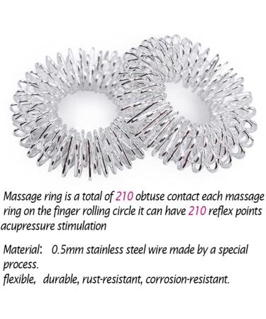 TOSSPER 10pcs Sensory Finger Rings | Acupressure Ring Set for Stress Relief & Massage - Ideal for Teens & Adults - Buy Online on GoSupps.com