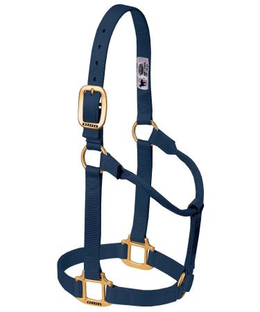 WEAVER Leather Non-adjustable Halter Navy Blue Weanling/Pony