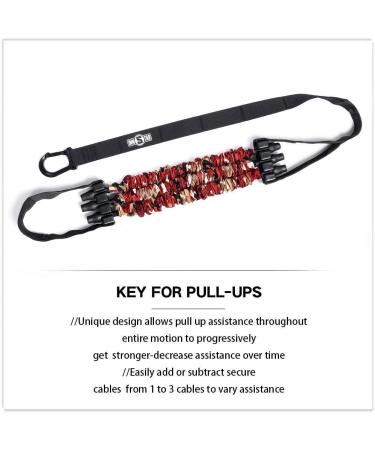 INNSTAR Adjustable Anti-Snap Pull Up Assist Band System - Red - Buy Online on GoSupps.com