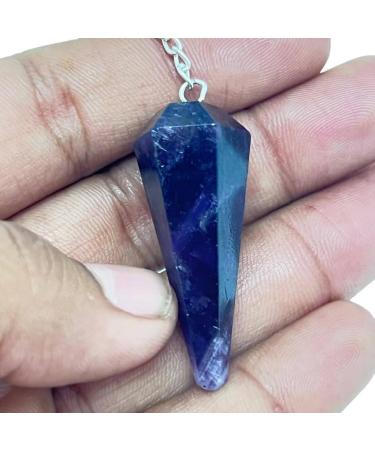 Amethyst Crystal Pendulum with Chakra Chain - Healing Tool for Chakra Alignment - Buy Online on GoSupps.com
