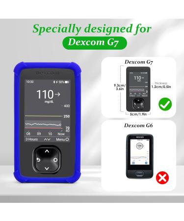Buy Dexcom G7 Silicone Shockproof Case with Airtag | YouShares 01 Blue Protective Cover for Dexcom G7 Receiver - Buy Online on GoSupps.com
