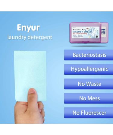 Unscented Travel Laundry Detergent Sheets | Concentrated Fragrance-Free Soap | 32 Loads | Travel Size | Eco-Friendly & Convenient - Buy Online on GoSupps.com