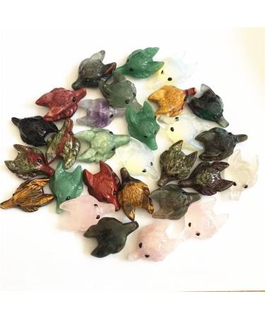 Natural Stone Crystal Tiger Eye Aventurine Wolf Head Shape Pendant Accessories 2pc Collection ningxiao (Color : Tiger Eye Size : 2pcs) 2pcs Tiger Eye - Buy Online on GoSupps.com