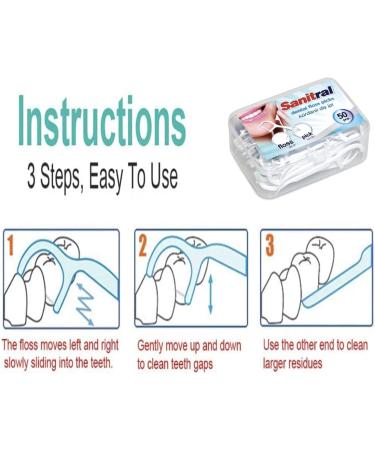 White Glo Professional Choice Toothpaste & Toothbrush Set - Extra Strength 100 ml + Sanitral 50 Dental Floss Sticks | International Shipping Available - Buy Online on GoSupps.com