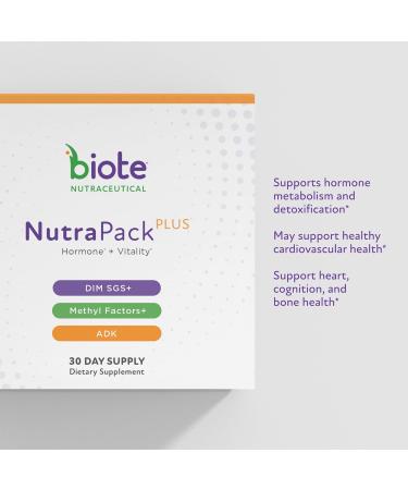 Biote Nutraceuticals - NutraPackPlus Hormone Balance + Vitality Support 30-Day - Buy Online on GoSupps.com