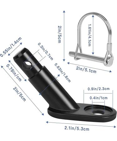 Universal Bicycle Trailer Coupling Adapter | Dog Trailer Clutch for Bikes - 2stk Fuse Splint Black - Buy Online on GoSupps.com