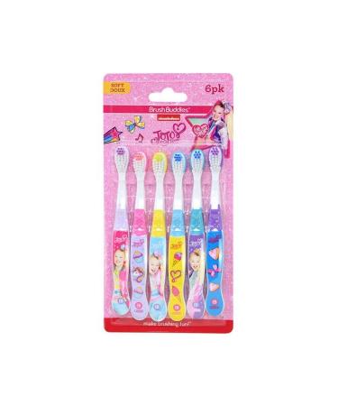 JojoSiwa Brush Buddies Kid's Toothbrush (6 Pack) Soft Small