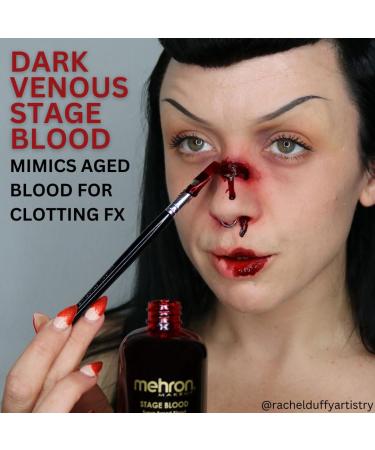 Mehron Stage Blood Dark Venous 470ml Realistic Special Effects Blood for Theatrical & Film Makeup - Buy Online on GoSupps.com