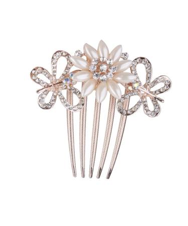 DOITOOL Bride Hair Comb Pearl Hair Accessories Women Hair Accessories Wedding Hair Ornaments Hair Accessories for Women Bridal Hair Accessories Hair Clip Artificial Women's