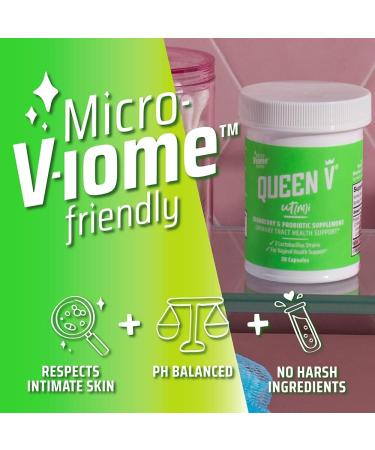 Queen V uT(m) Probiotics - 30ct Capsules for UT Health with 2 Lactobacillus Strains & Cranberry - Buy Online on GoSupps.com