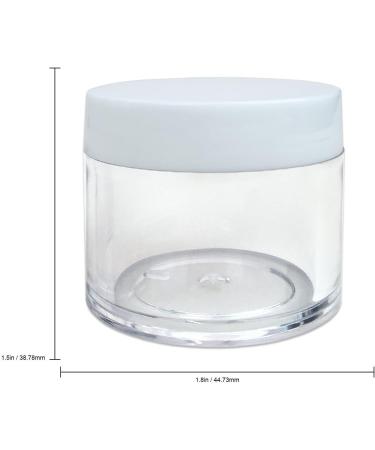 Beauticom Premium 30G/30ML Clear Jars (6 Pack) - BPA Free Round Containers with White Lids for Beads Gems Glitter & Crafts - Buy Online on GoSupps.com