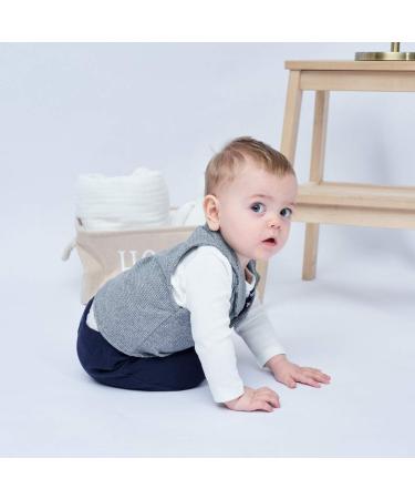 Famuka Baby Boy Formal Wedding Outfit Suit Gentleman Tuxedo 3 Piece 9 Months Grey - Buy Online on GoSupps.com