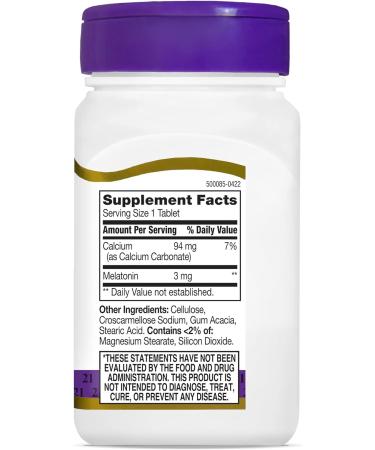 21st Century Melatonin 3 mg 90 Tablets - Buy Online on GoSupps.com