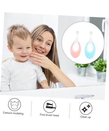 Frcolor Children's Toothbrush Set - 2-Piece Toddler Oral Care Brush for Kids | Baby Training Toothbrush for Healthy Smiles - Buy Online on GoSupps.com