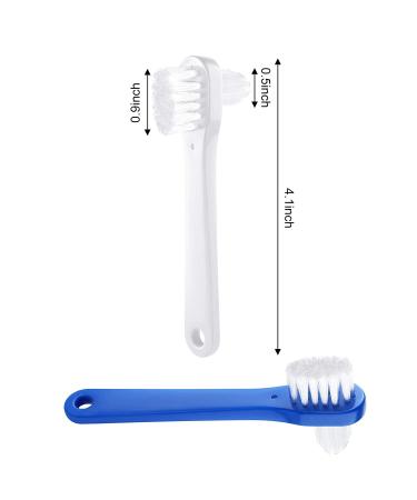 Denture Brush Dual Head Toothbrushes - Hard Denture Cleaning Brush (6 Pieces) - Buy Online on GoSupps.com