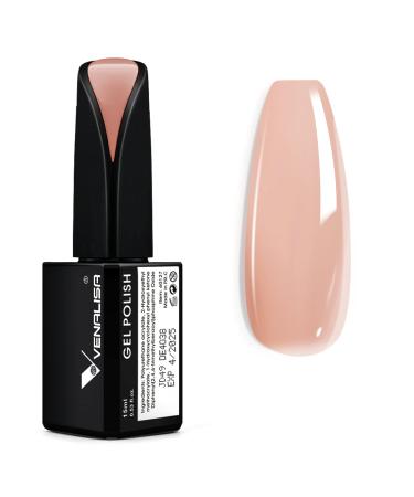VENALISA clear pink Gel Nail Polish Neutral Color Soak Off UV LED French Nail Design Nail Gel Polish Transparent White Nail Art 15ml Natur Rosa - JD49