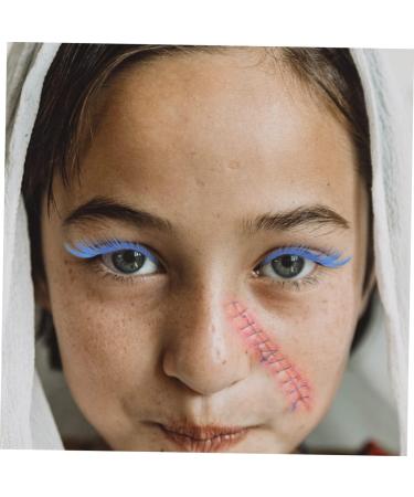 HAPINARY 2 Pairs Blue Long Eyelashes Halloween Eyelash Long Thick Eyelashes False Eyelashes Extension Dramatic Masquerade Party Eyelashes Fake Eyelashes Women Eyelashes - Buy Online on GoSupps.com