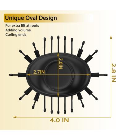 Nicebay Hair Dryer Brush - One Step Blowout Tool for Women | Hot Tools with Display Screen Oval Ceramic Barrel & Negative Ion Technology - Black & Gold - Buy Online on GoSupps.com