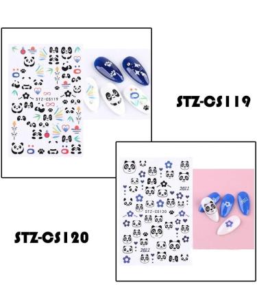 Sliders Decals Glitter Cute Shiny Charms Nail Stickers Panda 3D(STZ-CS120) - Buy Online on GoSupps.com