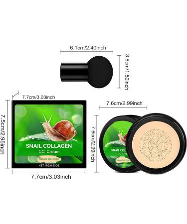 Moisturizing Cushion CC Cream | Gentle Daily Concealer - Lightweight Cushion CC Cream for Radiance and Intensive Hydration for Daily Use Travel & Weddings - Buy Online on GoSupps.com