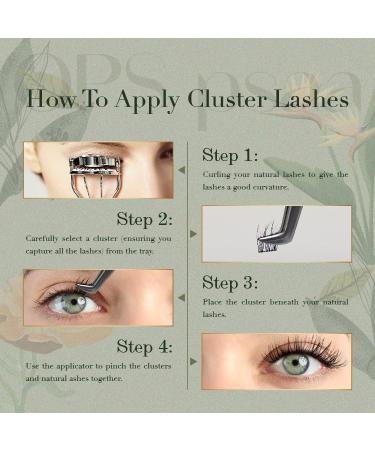 False Eyelashes & Lash Extension Kit | 40pcs D Curl Cluster Lashes Eyelash Glue Included | Natural & Reusable 10-12mm Easy to Use - Buy Online on GoSupps.com