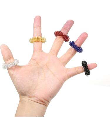 Layhou 40-Piece Finger Massage Ring Set | Acupressure & Stress Relief for Adults | Promote Blood Circulation & Osteoarthritis Relief - Buy Online on GoSupps.com