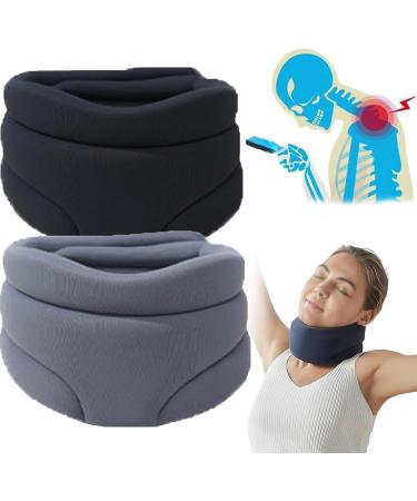 Cervicorrect Neck Brace Adjustable Neck Support Brace for Sleeping Neck Brace for Neck Pain and Support Cervical Neck Brace for Snoring 2pcs yl-105023(A 2PCS) 2PCS A
