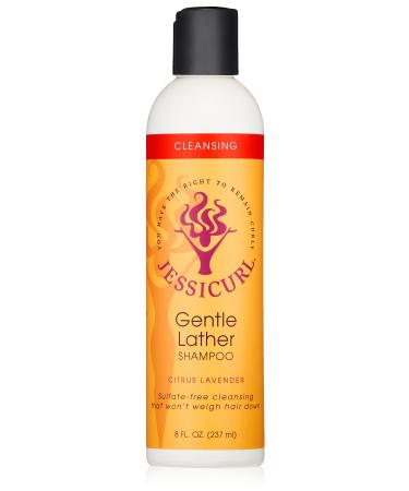 Jessicurl  Gentle Lather Shampoo  Cleansing Curly Hair Shampoo  Vegan  Sulfate Free Shampoo Citrus Lavender 8 Fl Oz (Pack of 1)